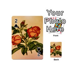 Vintage Flowers Floral Playing Cards 54 (mini)  by Celenk