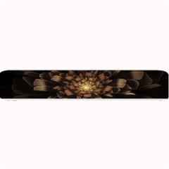 Fractal Flower Floral Bloom Brown Small Bar Mats by Celenk