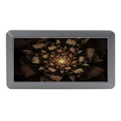 Fractal Flower Floral Bloom Brown Memory Card Reader (mini) by Celenk