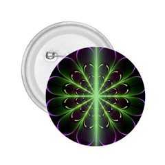 Fractal Purple Lime Pattern 2 25  Buttons by Celenk