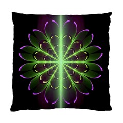 Fractal Purple Lime Pattern Standard Cushion Case (one Side) by Celenk