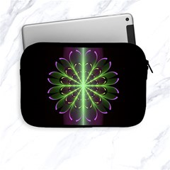 Fractal Purple Lime Pattern Apple Ipad Mini Zipper Cases by Celenk