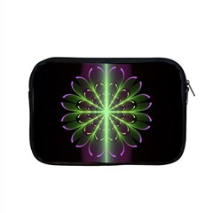 Fractal Purple Lime Pattern Apple Macbook Pro 15  Zipper Case by Celenk