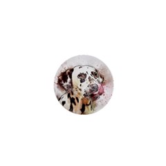 Dog Portrait Pet Art Abstract 1  Mini Buttons by Celenk