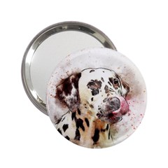 Dog Portrait Pet Art Abstract 2 25  Handbag Mirrors by Celenk