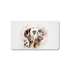 Dog Portrait Pet Art Abstract Magnet (name Card) by Celenk