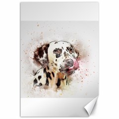 Dog Portrait Pet Art Abstract Canvas 12  X 18   by Celenk