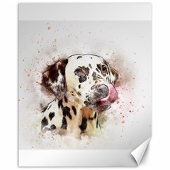 Dog Portrait Pet Art Abstract Canvas 11  X 14   by Celenk