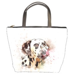 Dog Portrait Pet Art Abstract Bucket Bags by Celenk