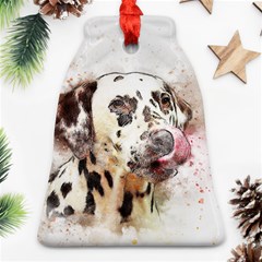 Dog Portrait Pet Art Abstract Ornament (bell) by Celenk