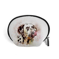 Dog Portrait Pet Art Abstract Accessory Pouches (small)  by Celenk