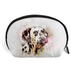 Dog Portrait Pet Art Abstract Accessory Pouches (large)  by Celenk