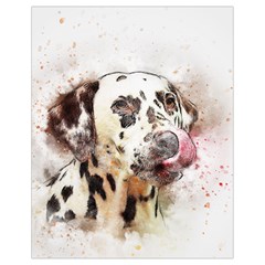 Dog Portrait Pet Art Abstract Drawstring Bag (small) by Celenk