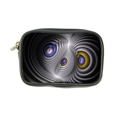 Fractal Silver Warp Pattern Coin Purse by Celenk