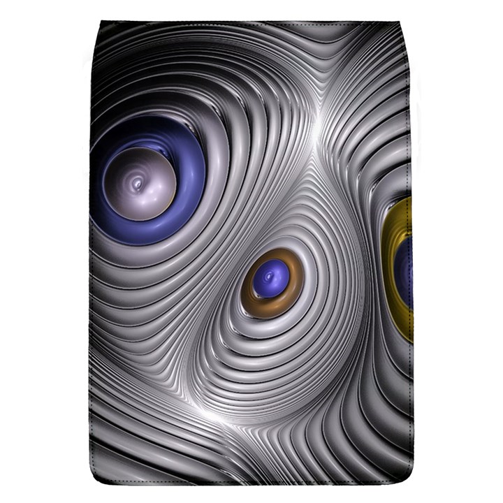 Fractal Silver Warp Pattern Flap Covers (L) 