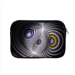 Fractal Silver Warp Pattern Apple Macbook Pro 15  Zipper Case by Celenk