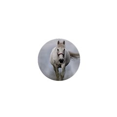 Horse Mammal White Horse Animal 1  Mini Buttons by Celenk