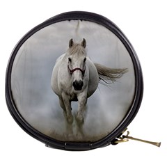 Horse Mammal White Horse Animal Mini Makeup Bags by Celenk