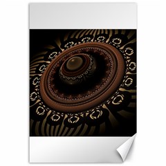 Fractal Stripes Abstract Pattern Canvas 24  X 36  by Celenk