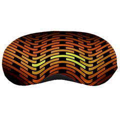 Fractal Orange Texture Waves Sleeping Masks by Celenk