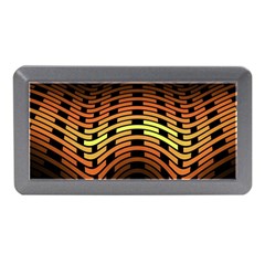 Fractal Orange Texture Waves Memory Card Reader (mini) by Celenk