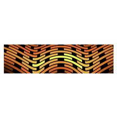 Fractal Orange Texture Waves Satin Scarf (oblong) by Celenk