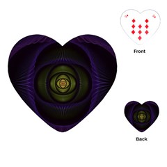 Fractal Blue Eye Fantasy 3d Playing Cards (heart)  by Celenk