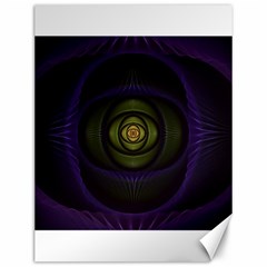 Fractal Blue Eye Fantasy 3d Canvas 12  X 16   by Celenk