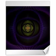 Fractal Blue Eye Fantasy 3d Canvas 16  X 20   by Celenk