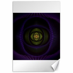 Fractal Blue Eye Fantasy 3d Canvas 24  X 36  by Celenk