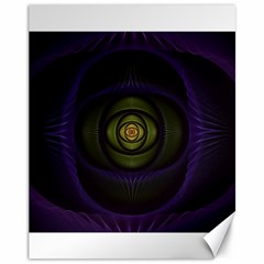 Fractal Blue Eye Fantasy 3d Canvas 11  X 14   by Celenk