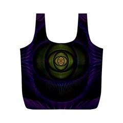 Fractal Blue Eye Fantasy 3d Full Print Recycle Bags (m)  by Celenk