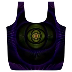 Fractal Blue Eye Fantasy 3d Full Print Recycle Bags (l)  by Celenk