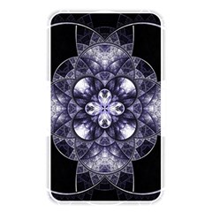 Fractal Blue Denim Stained Glass Memory Card Reader by Celenk