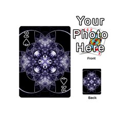 Fractal Blue Denim Stained Glass Playing Cards 54 (mini)  by Celenk