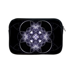 Fractal Blue Denim Stained Glass Apple Ipad Mini Zipper Cases by Celenk