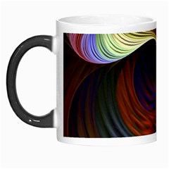 Fractal Colorful Rainbow Flowing Morph Mugs by Celenk