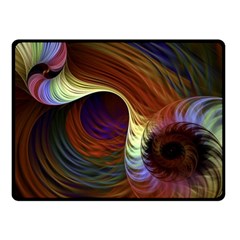 Fractal Colorful Rainbow Flowing Fleece Blanket (small) by Celenk