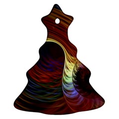 Fractal Colorful Rainbow Flowing Ornament (christmas Tree) 