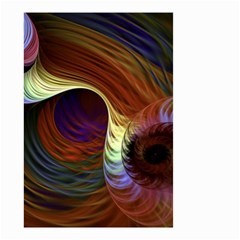 Fractal Colorful Rainbow Flowing Small Garden Flag (two Sides) by Celenk