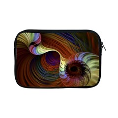 Fractal Colorful Rainbow Flowing Apple Ipad Mini Zipper Cases by Celenk