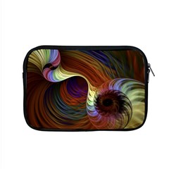 Fractal Colorful Rainbow Flowing Apple Macbook Pro 15  Zipper Case by Celenk