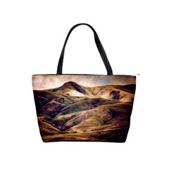 Iceland Mountains Sky Clouds Shoulder Handbags by Celenk