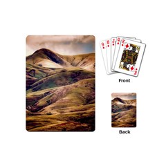 Iceland Mountains Sky Clouds Playing Cards (mini)  by Celenk