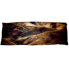 Iceland Mountains Sky Clouds Body Pillow Case (dakimakura) by Celenk