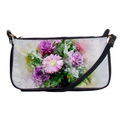 Flowers Roses Bouquet Art Nature Shoulder Clutch Bags by Celenk