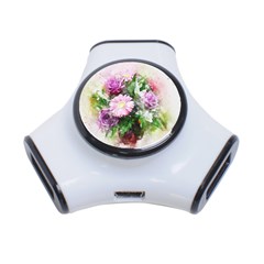 Flowers Roses Bouquet Art Nature 3-port Usb Hub by Celenk