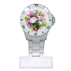 Flowers Roses Bouquet Art Nature Plastic Nurses Watch by Celenk