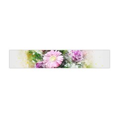 Flowers Roses Bouquet Art Nature Flano Scarf (mini) by Celenk