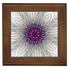 Mandala Kaleidoscope Ornament Framed Tiles by Celenk